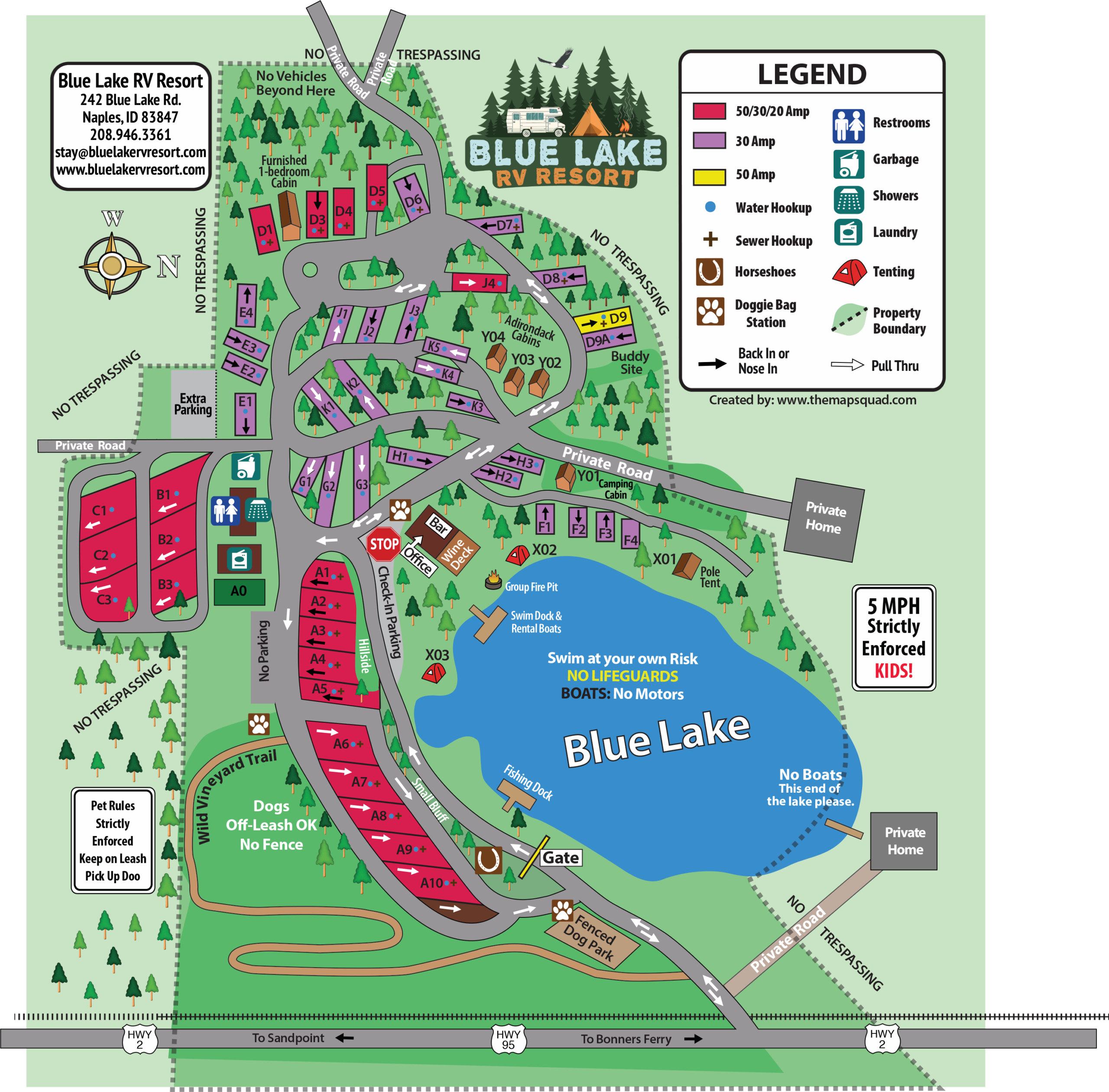 Blue Lake Map 2026